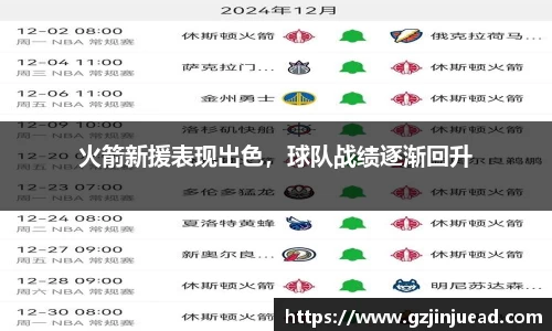火箭新援表现出色，球队战绩逐渐回升