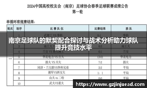 南京足球队的默契配合探讨与战术分析助力球队提升竞技水平